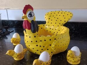 🐔 Galinha Porta-Ovos (Tamanho Grande)