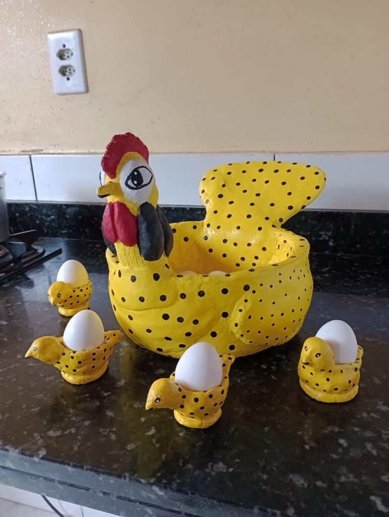 🐔 Galinha Porta-Ovos (Tamanho Grande)