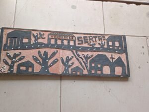 Xilogravura 56x20 por Ailton Dias - O Poeta das Ruas