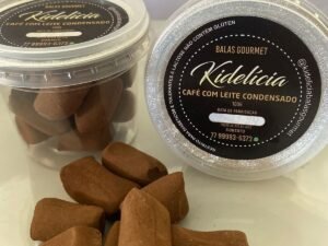 Balas Gourmet Kidelicia - Café com Leite condensado