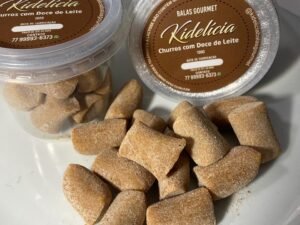Balas Gourmet Kidelicia – Churros com Doce de Leite