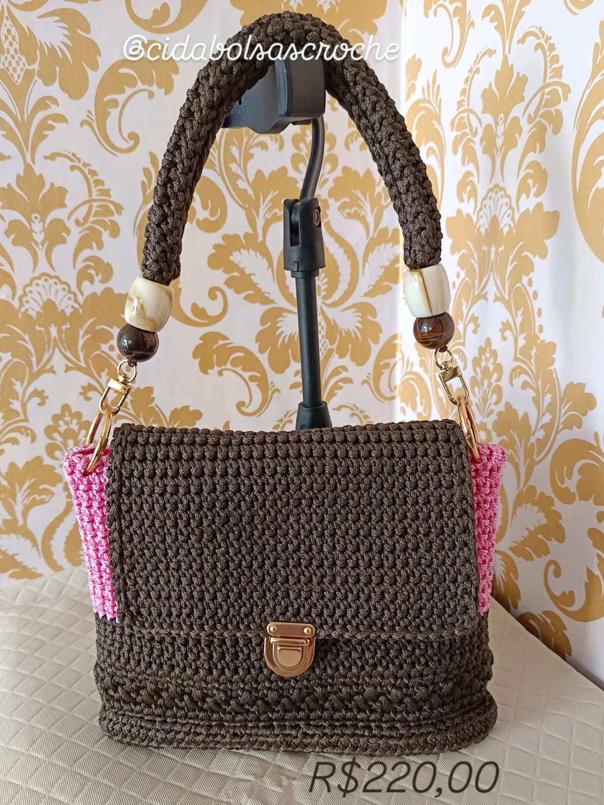 Doce & Terra: A Fusão Perfeita em Crochê! 🌸🤎