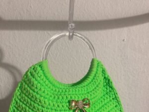 Bolsa Verde Neon em Crochê Fashion