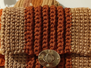 Bolsa Bicolor Crochê Náutico