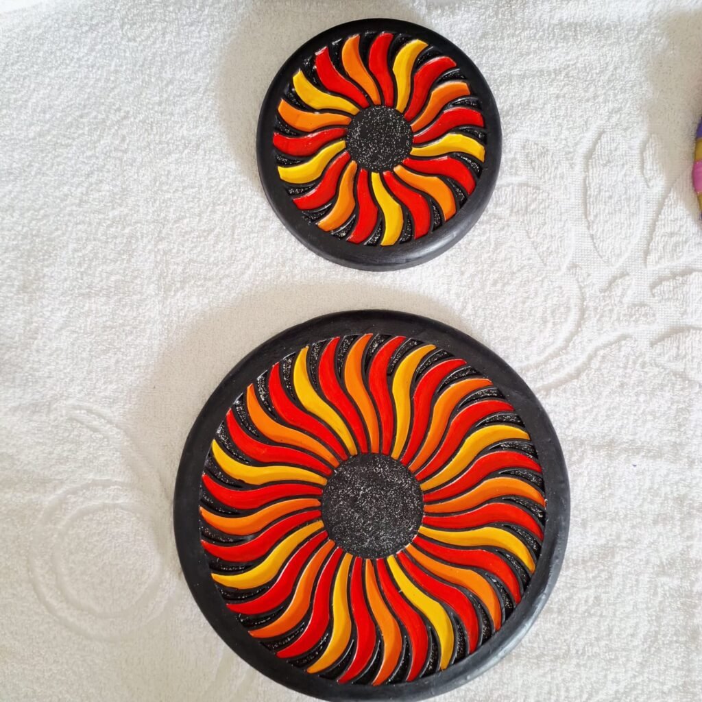🌀 Dupla de Mandalas Decorativas Artesanais