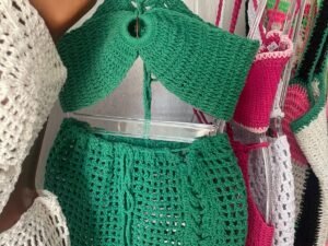 Conjunto Crochet Verde – Brisa Tropical