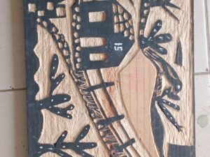 Xilogravura 40x30 por Ailton Dias - O Poeta das Ruas