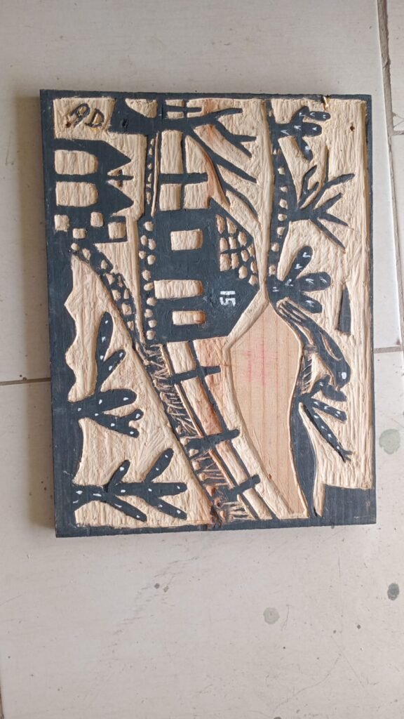 Xilogravura 40x30 por Ailton Dias - O Poeta das Ruas