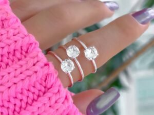 Anel Solitário com Zircônia 6mm – Clássico (Tam. 18)