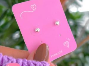 Brinco Bolinha Lisa 4mm