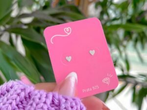 Brinco Coração Liso 4mm