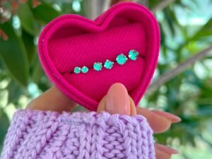 Par de Brincos Zircônia Verde Turmalina – 3mm, 4mm ou 5mm