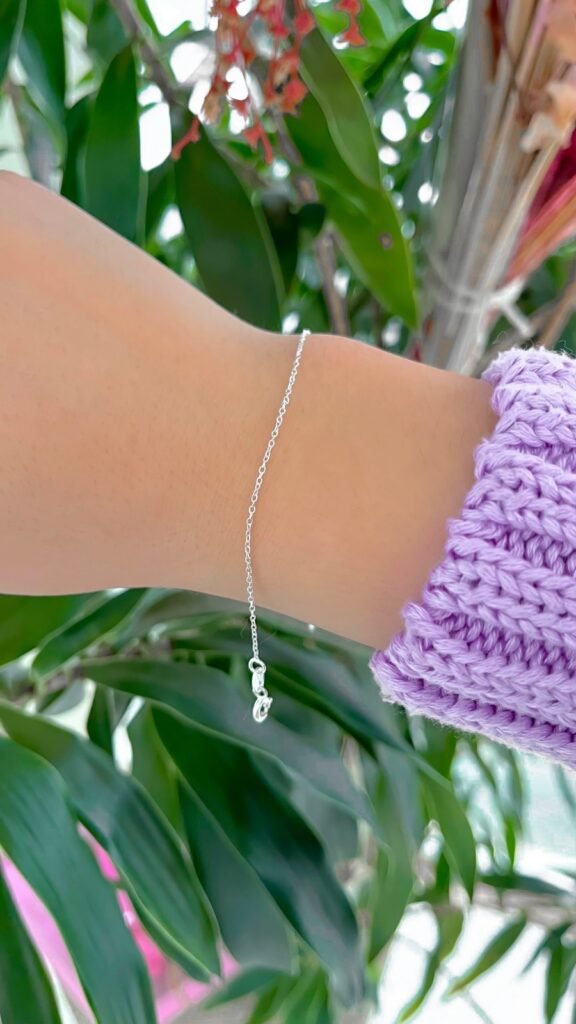 Pulseira Portuguesa 18cm Elo Cadeado Fio 0,7