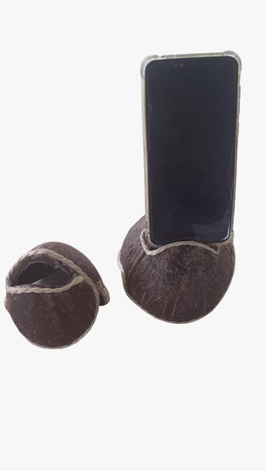 📱 Suporte para Celular em Casca de Côco R$ 30,00 cada - Imagem 2