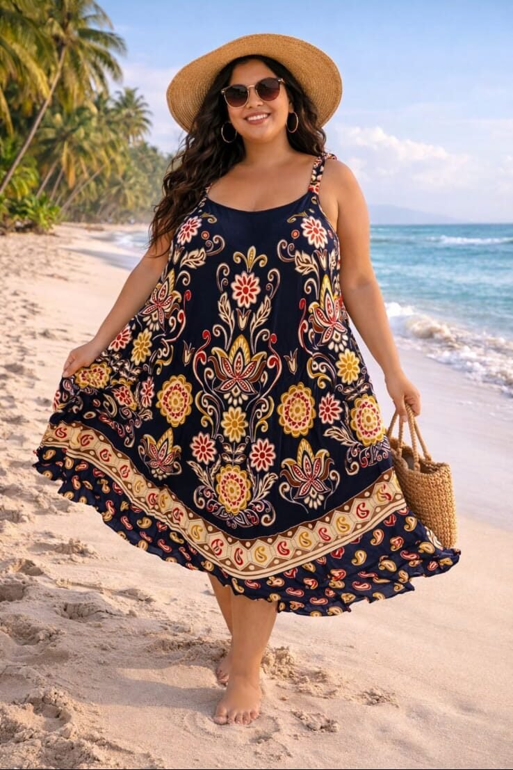 👗 Vestido Indiano Trapézio - Imagem 2