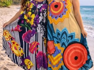 👗 Vestido Indiano Trapézio