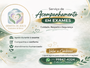 Serviço de Acompanhamento em Exames - Valor a combinar