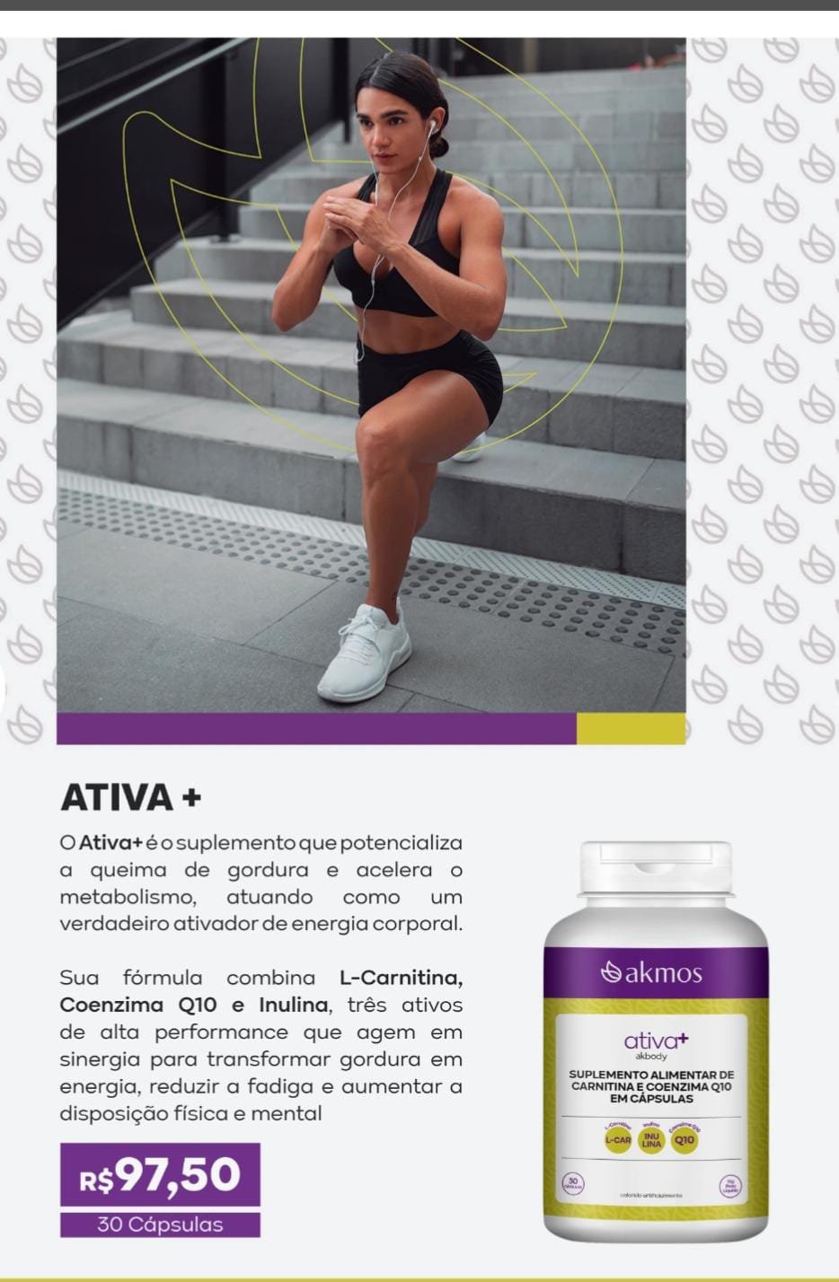 ATIVA+ é o suplemento que potencializa a queima de gordura e acelera o metabolismo!
