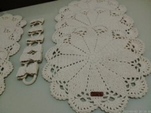 Conjunto Sousplat + Porta Guardanapo