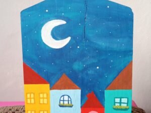 Descanso de Panela Decorativo em Madeira – Arte Pintada à Mão