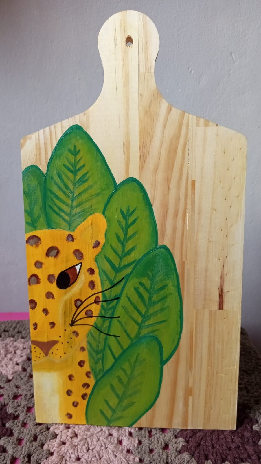 Descanso de Panela Decorativo em Madeira – Arte Pintada à Mão - Imagem 2