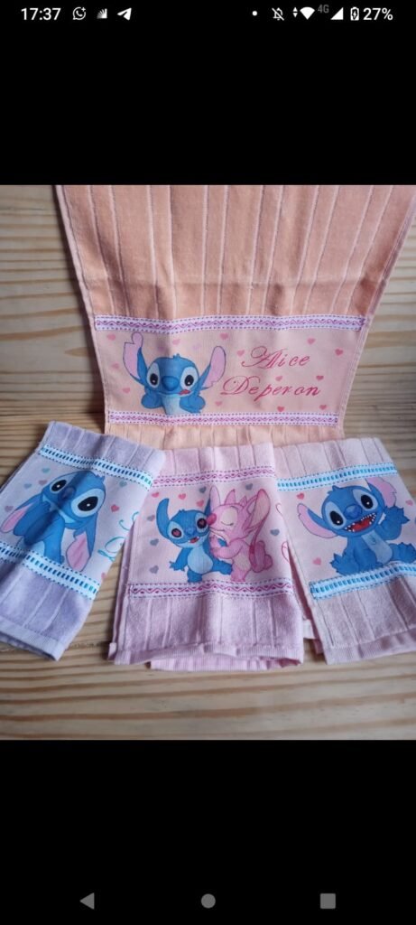 Kit Toalha Escolar Personalizada