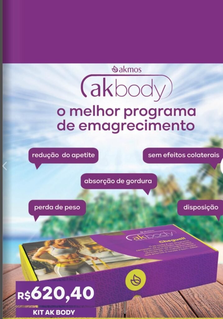 Kit ak Body! Seu emagrecimento começa aqui! Foco e determinação com acompanhamento!