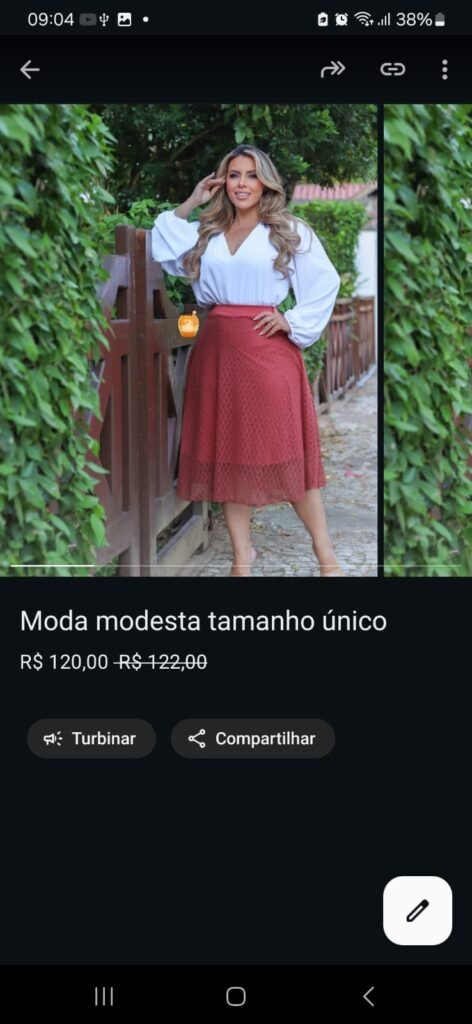 Conjunto Moda Modesta Feminino