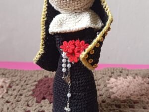 Santa Rita em Crochê Artesanal