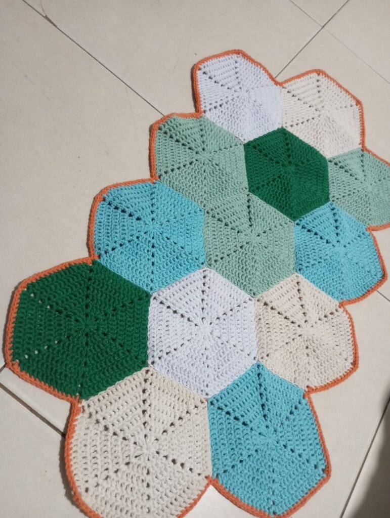 🧶 Tapete Hexagonal