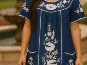 Vestido Indiano Bordado