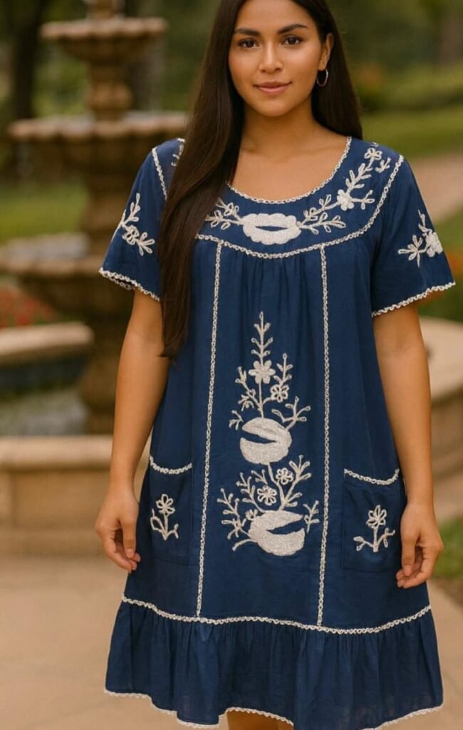 Vestido Indiano Bordado