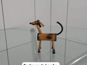 Cachorro Decorativo de Bambu