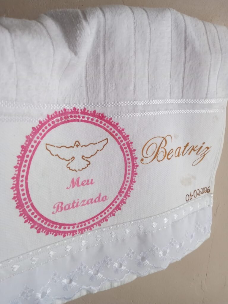Toalha de Batismo Personalizada