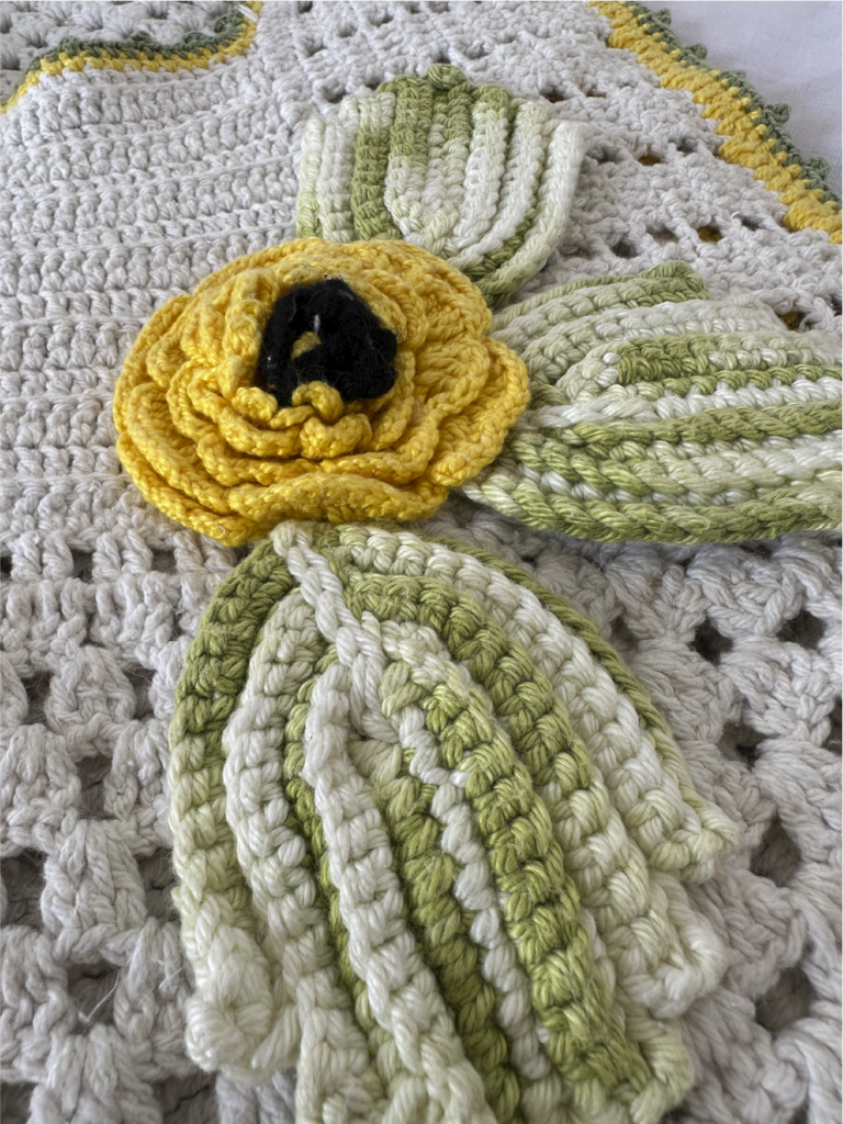 Sousplat em Crochê com Flor