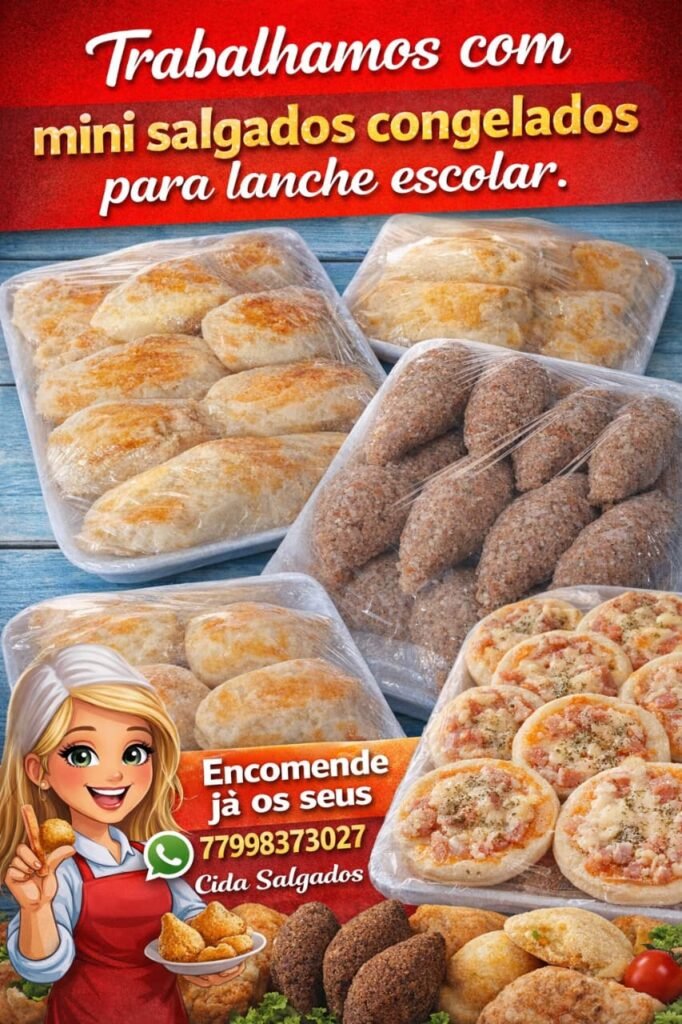 SALGADOS VARIADOS – R$ 100,00 o cento