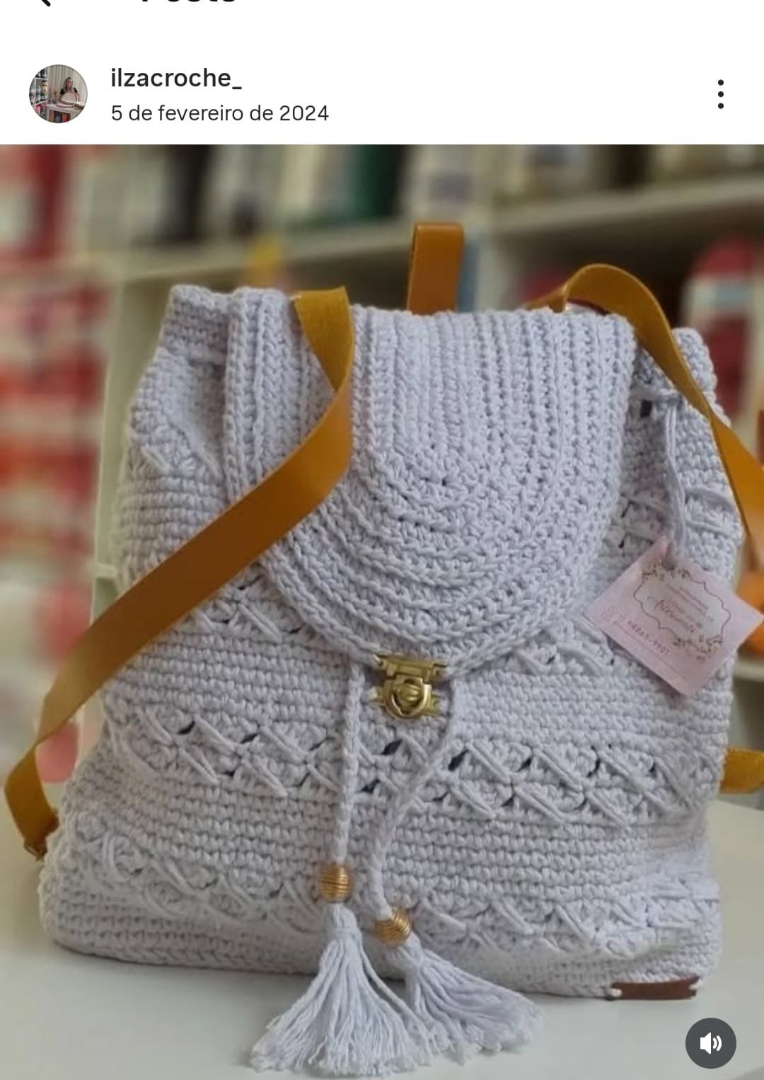 Mochila de Crochê - Imagem 2