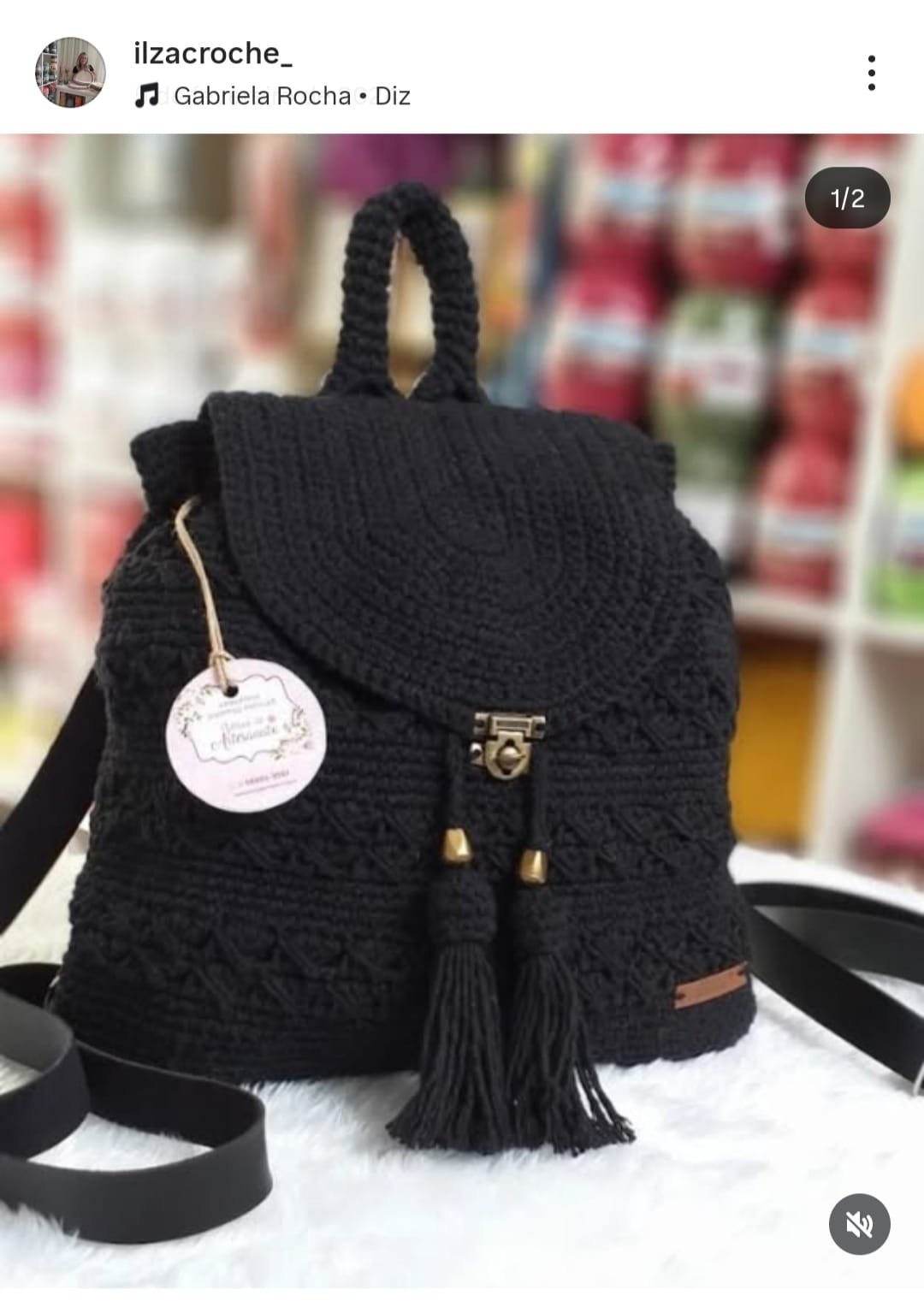 Mochila de Crochê