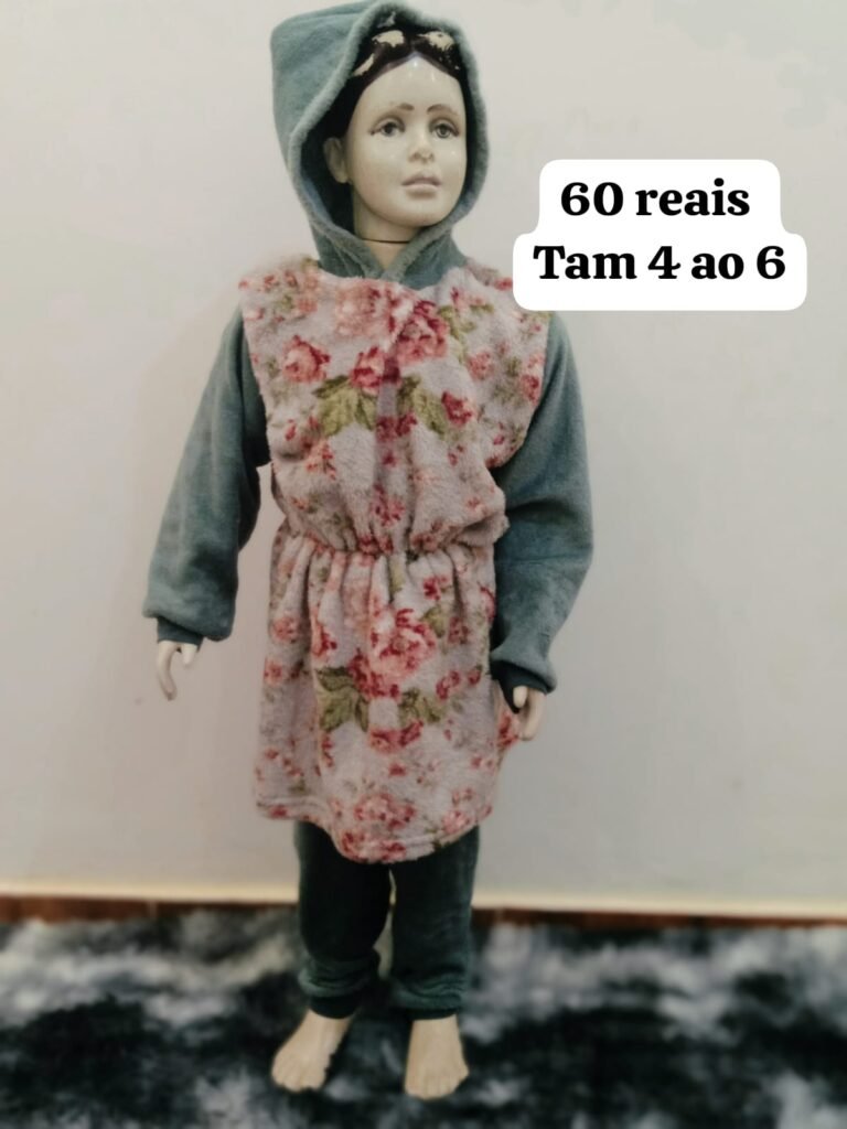 Conjunto Infantil Inverno com Capuz