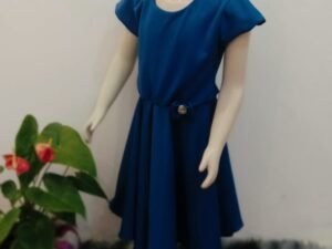 Vestido Infantil Azul Clássico