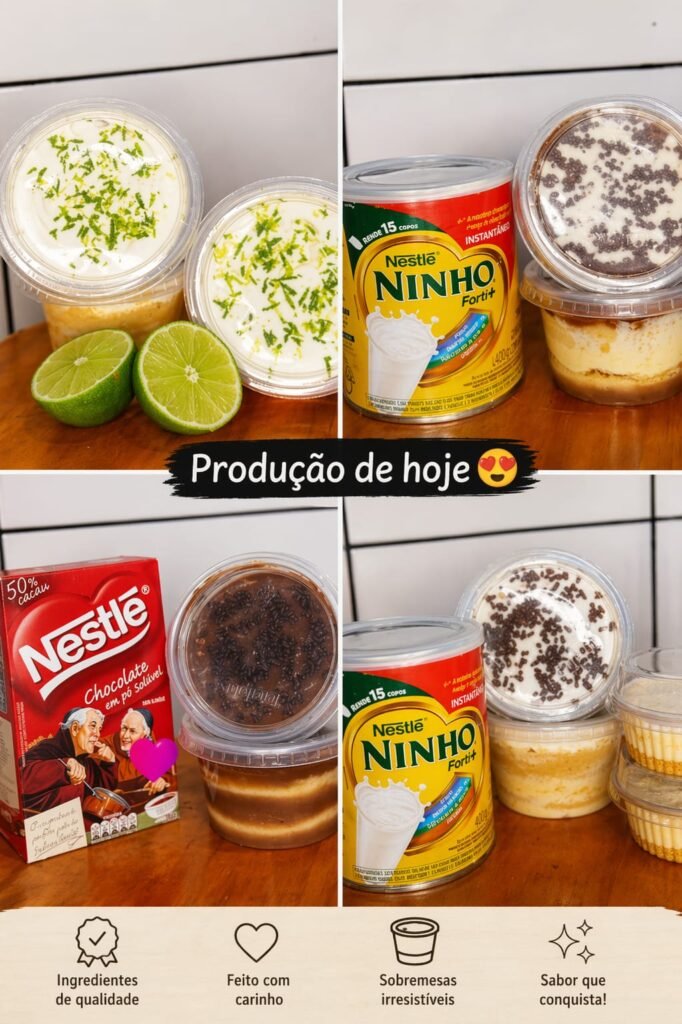 🍫 Bolo no pote (250ml) — R$10,00