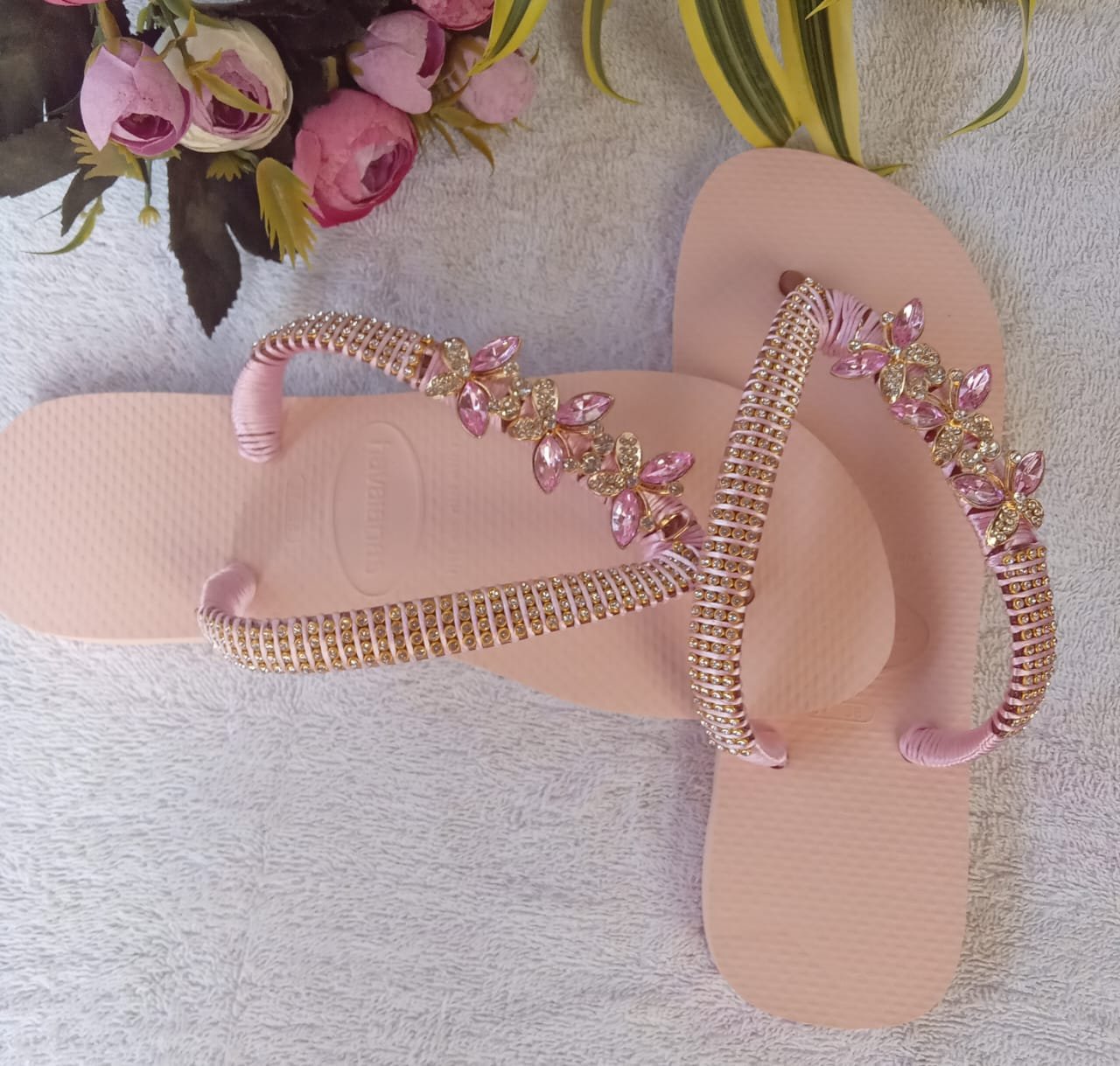 Havaianas Top Original Customizada com Cabedal Lateral