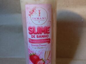 Sabonete slime de banho. 280g. Fragrância morango com champanhe.