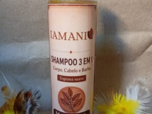 Shampoo 3 em 1. Corpo, cabelo e barba. 200ml.