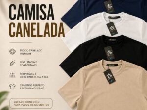 Camisa Canelada Premium