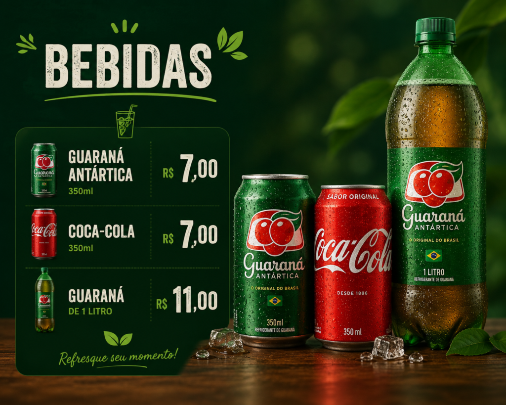 Bebidas Acompanhar seu Pedido