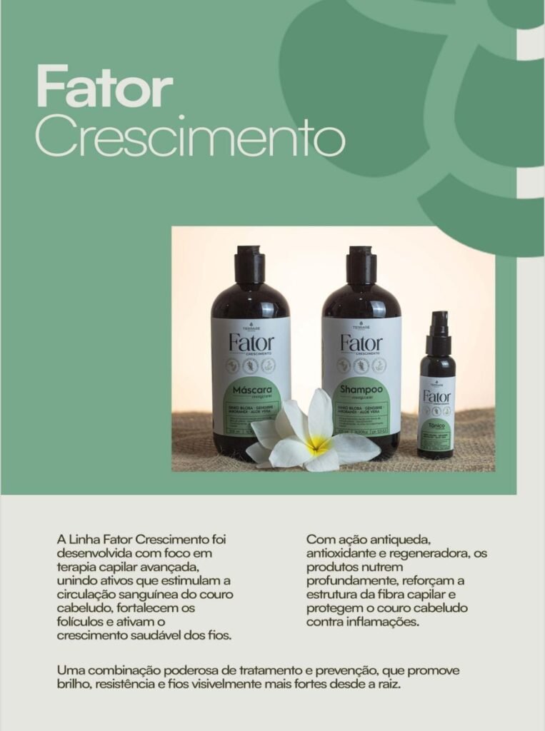 Linha Capilar Profissional — Fator de Crescimento